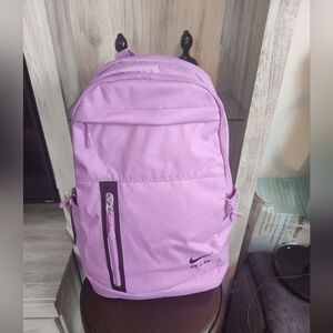 Nike Air  Lavender Backpack New With Tags 19" H *15" W
